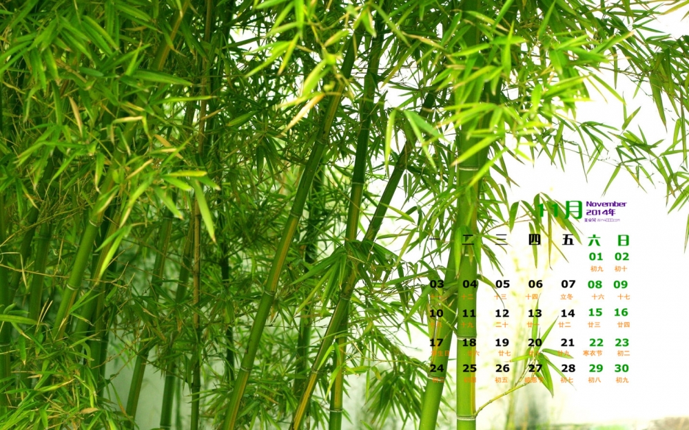 2014年11月日历壁纸清新唯美好看的大自然风景图片合集