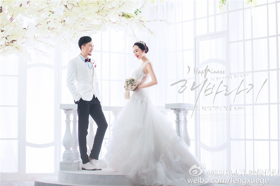 樱花情 婚纱照