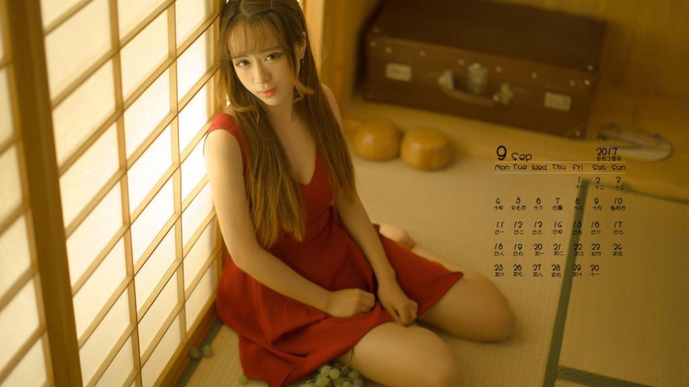 2017年9月性感美女私房写真日历