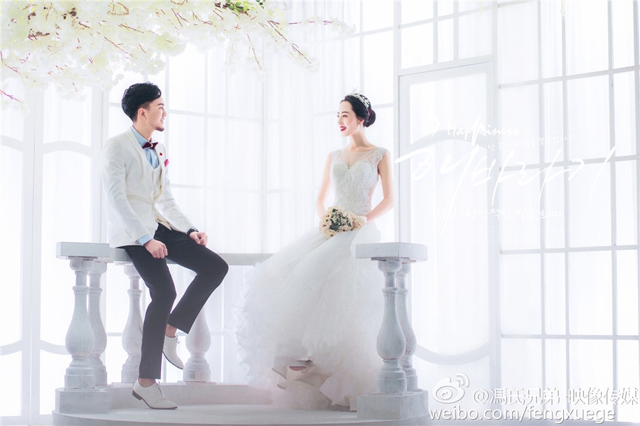 樱花情 婚纱照