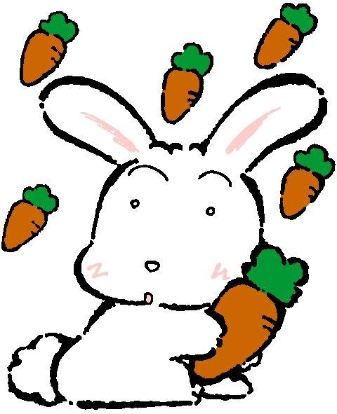 可爱卡通形象兔子图片