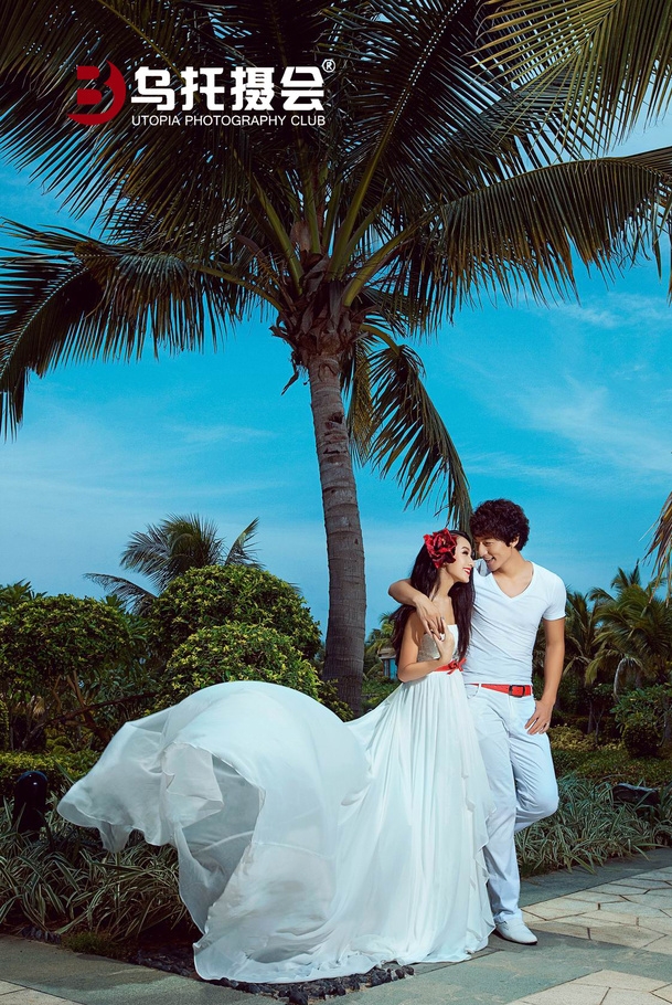 海湾之恋 婚纱照