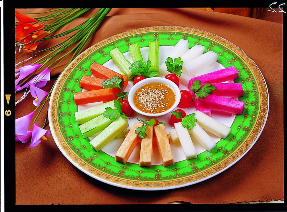 特式时蔬大拼凉菜系列美食素材图片