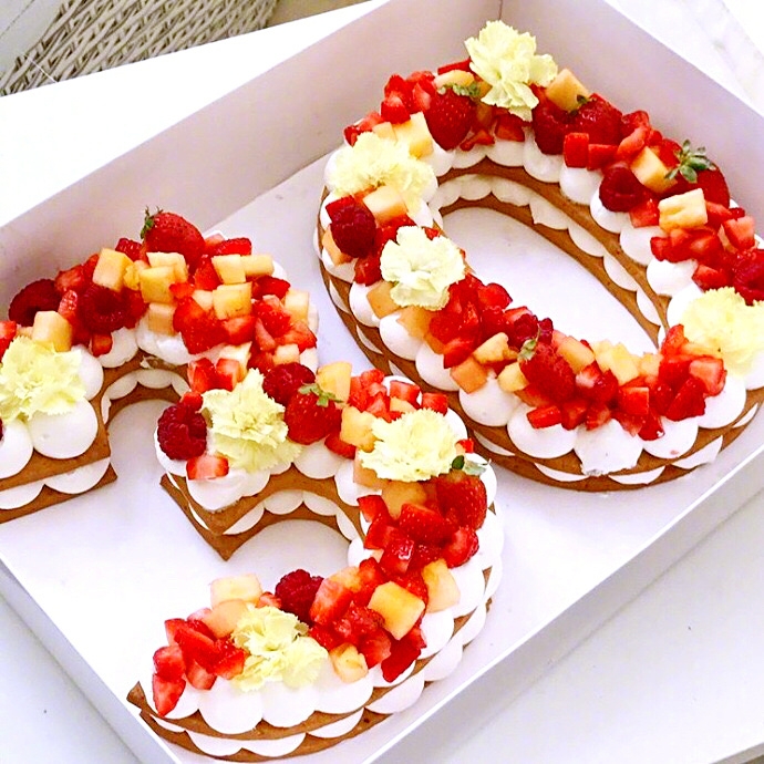 生日专属数字饼干