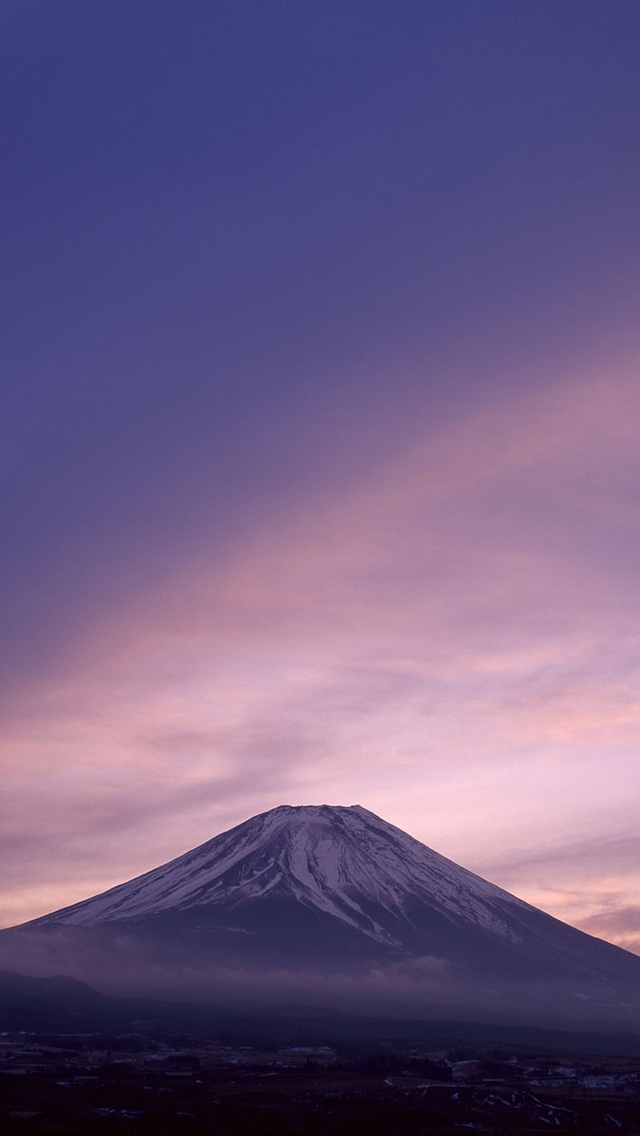 唯美风景图片富士山下经典手机壁纸第一辑