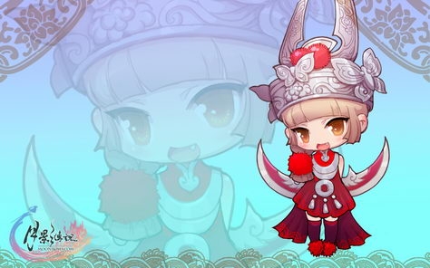 《月影传说》Q版人物桌面壁纸