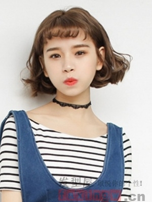 齐肩发烫哪种好看 看女神如何打理