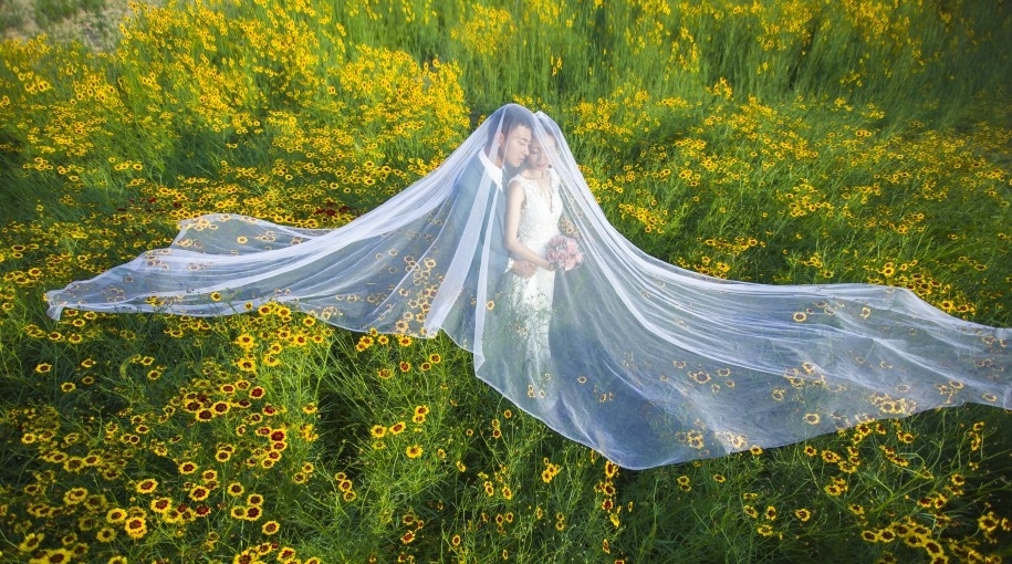 浪漫小黄花 婚纱照