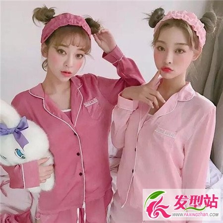 羊角头哪吒头 姐妹花闺蜜发型