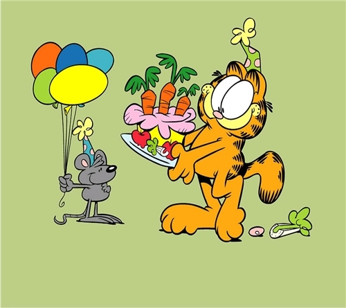 加菲猫的狂欢节可爱卡通壁纸