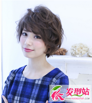 最新女生短发发型图片 韩式短发烫卷发型图片