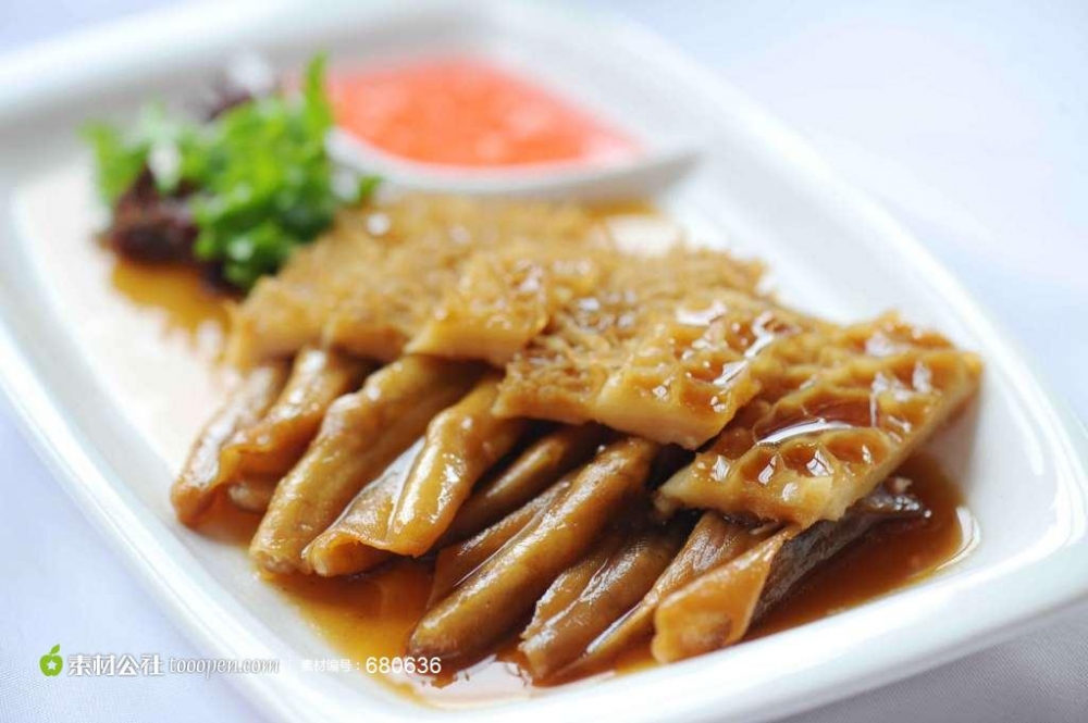 粤菜凉拌羊肚美食图片