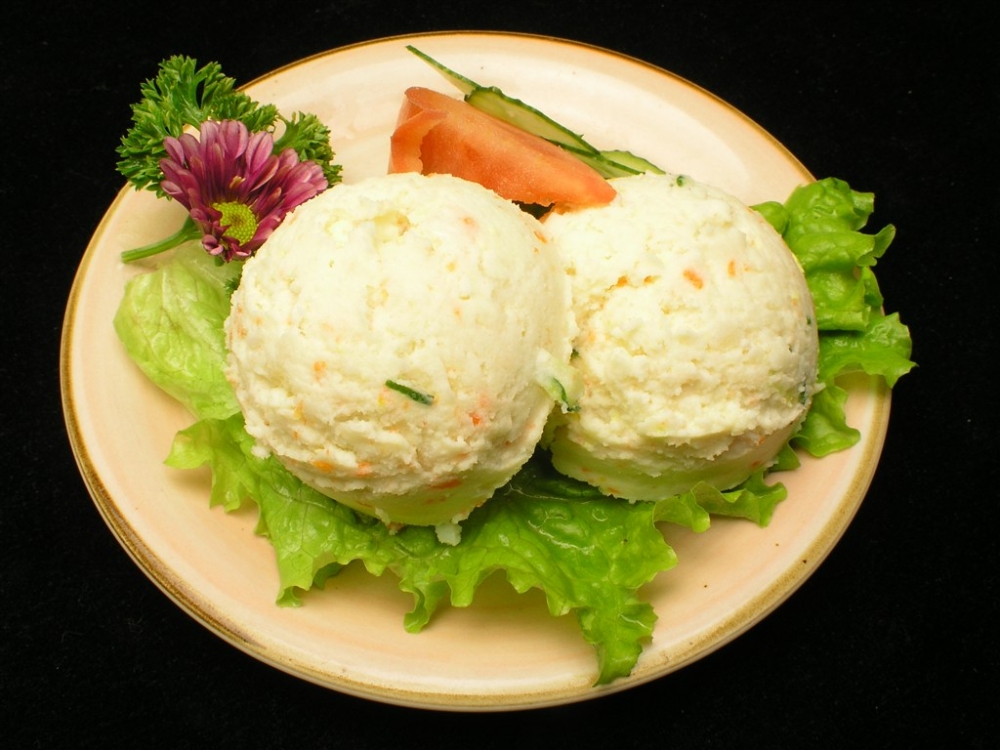 土豆泥沙拉凉菜系列美食素材图片