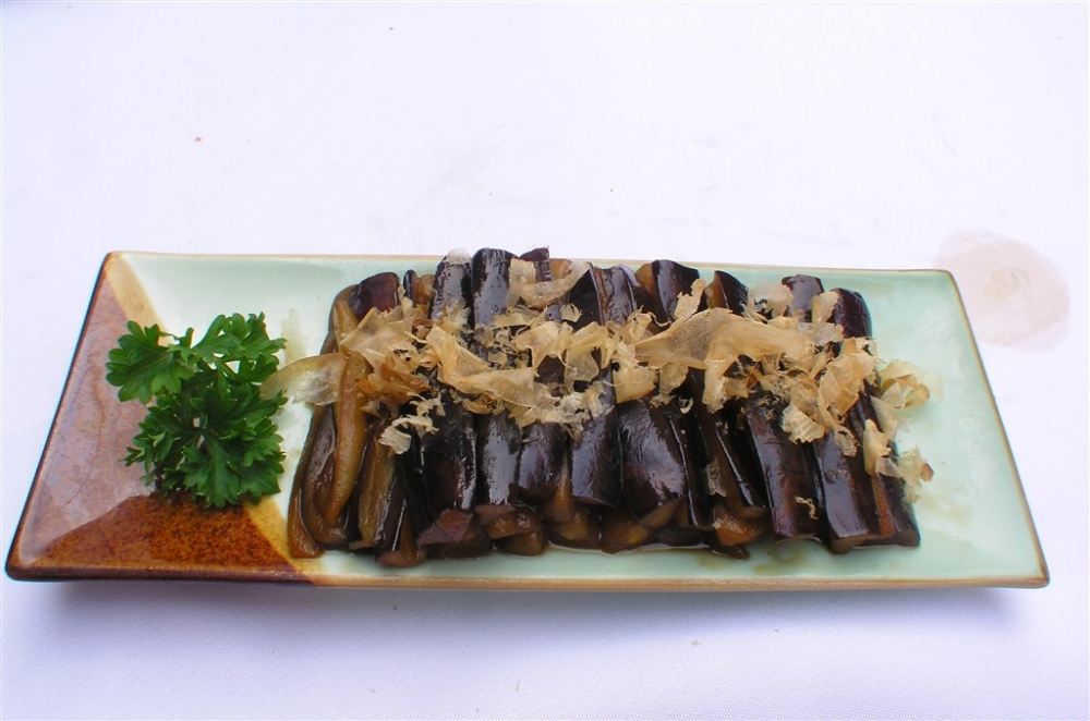 日式烧茄子日式韩式美食素材图片