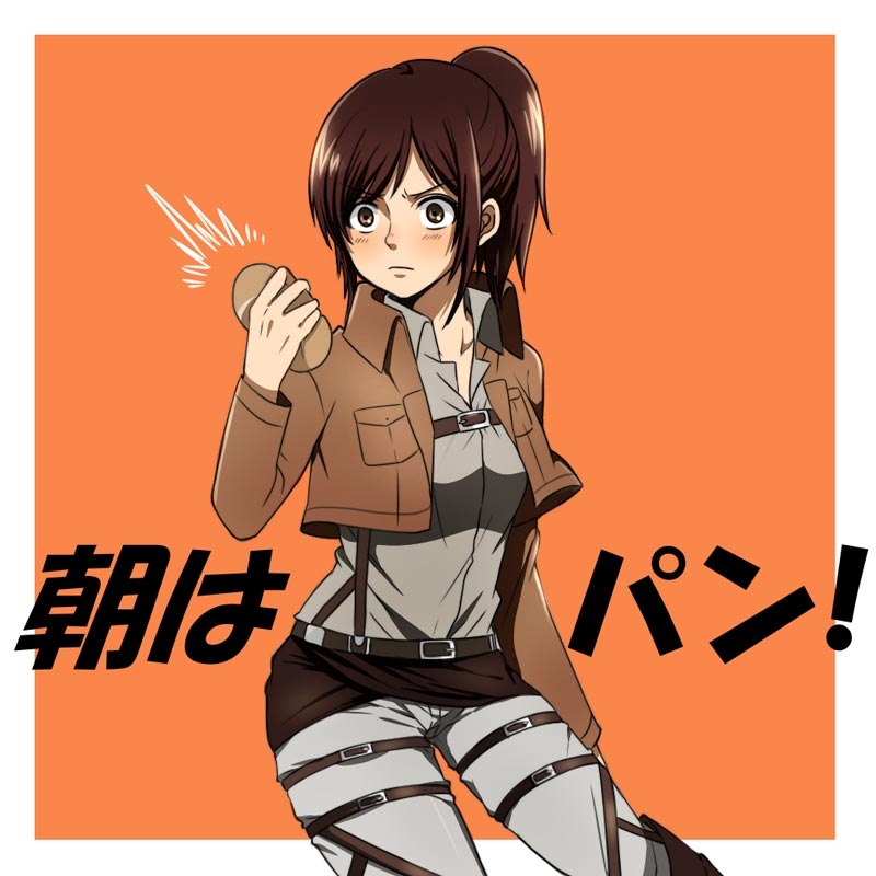 进击的巨人吃货女神萨莎·布劳斯高清图片