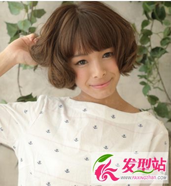 最新女生短发发型图片 韩式短发烫卷发型图片