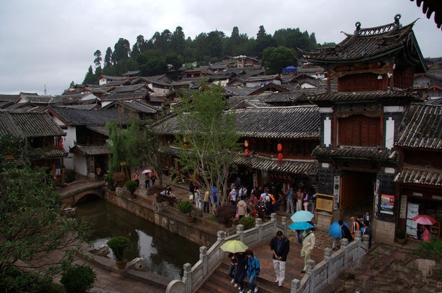 美丽的古镇丽江四方街图片  丽江古城哪里有客栈