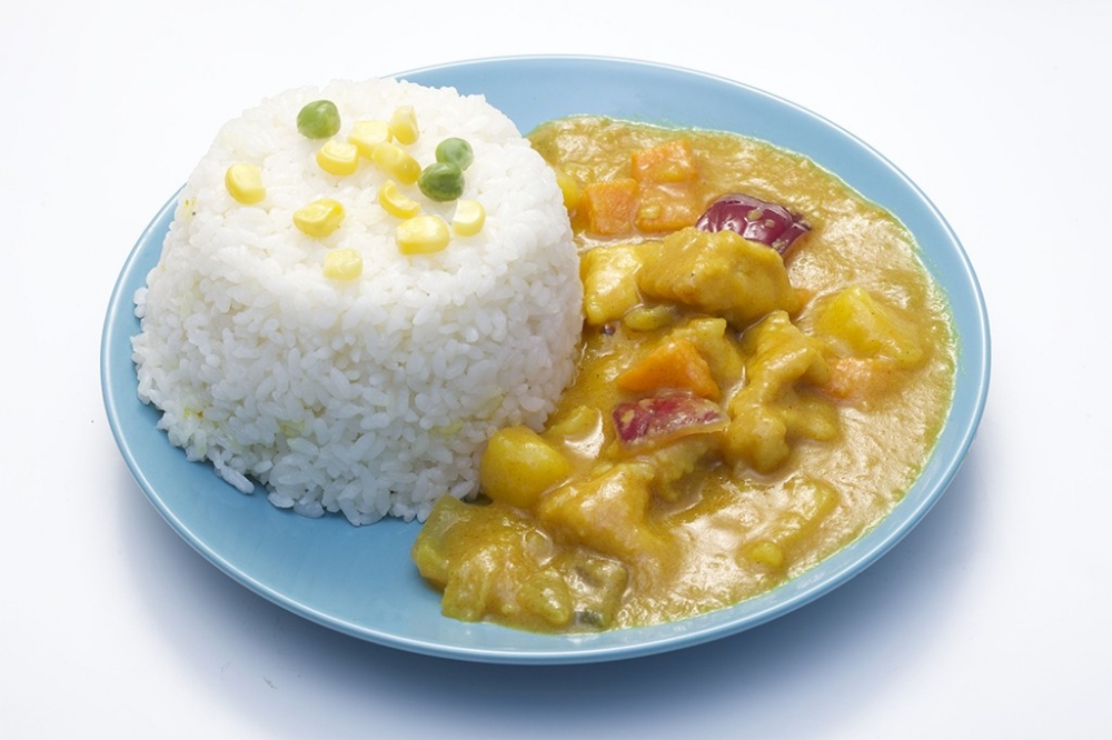 咖喱鸡肉米饭快餐