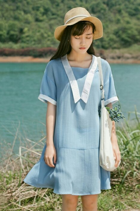 女生森系裙