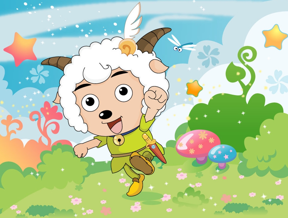 喜羊羊之虎虎生威儿童卡通图片