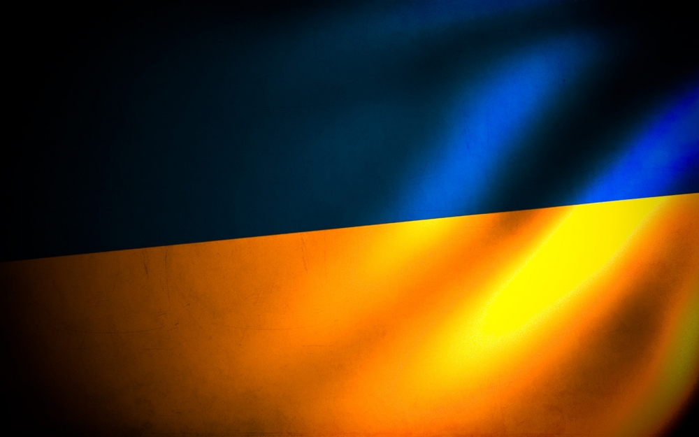 乌克兰国旗创意设计电脑壁纸
