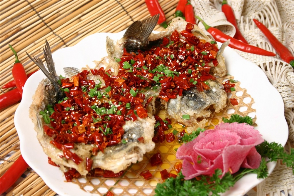 竹香风味鱼二中式菜品美食素材图片