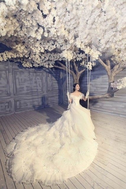 欧式唯美浪漫婚纱照