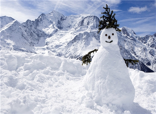 可爱的小雪人高清图片