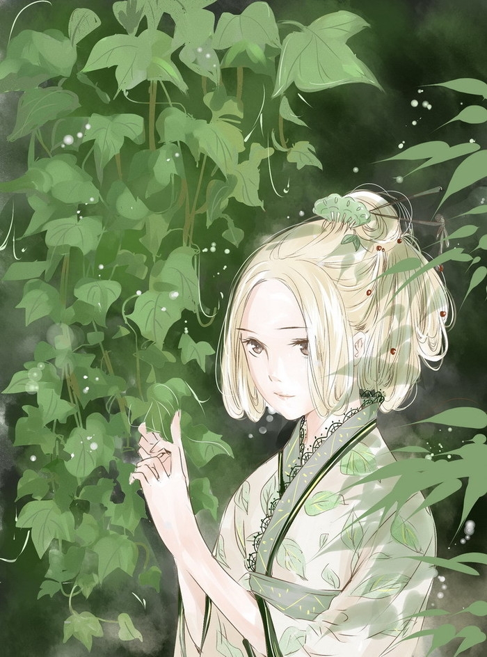 唯美的可爱卡通少女高清图片