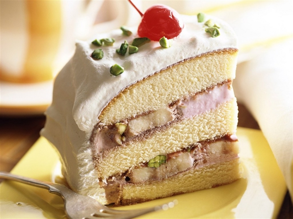 美食图片之蛋糕冰淇淋