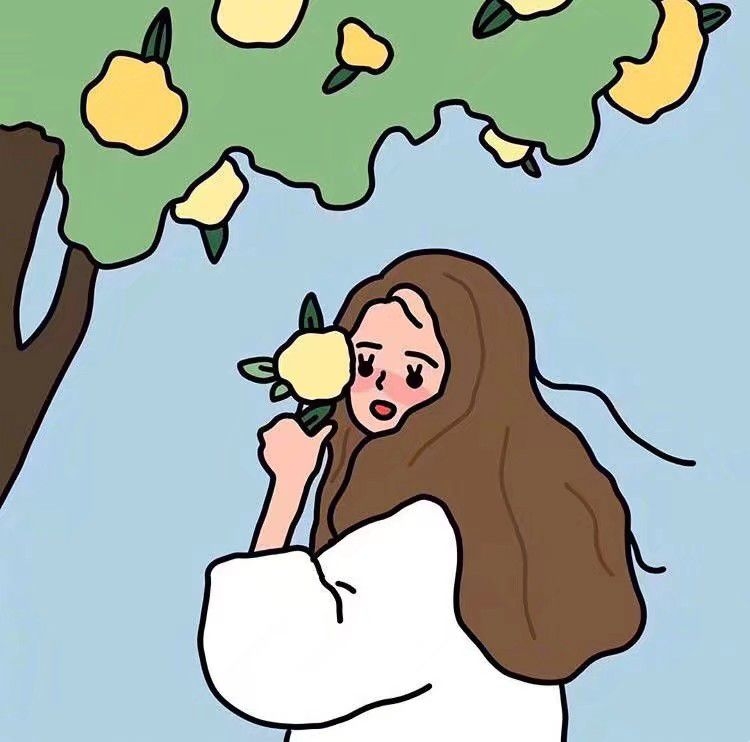 可爱女孩手绘卡通图片头像