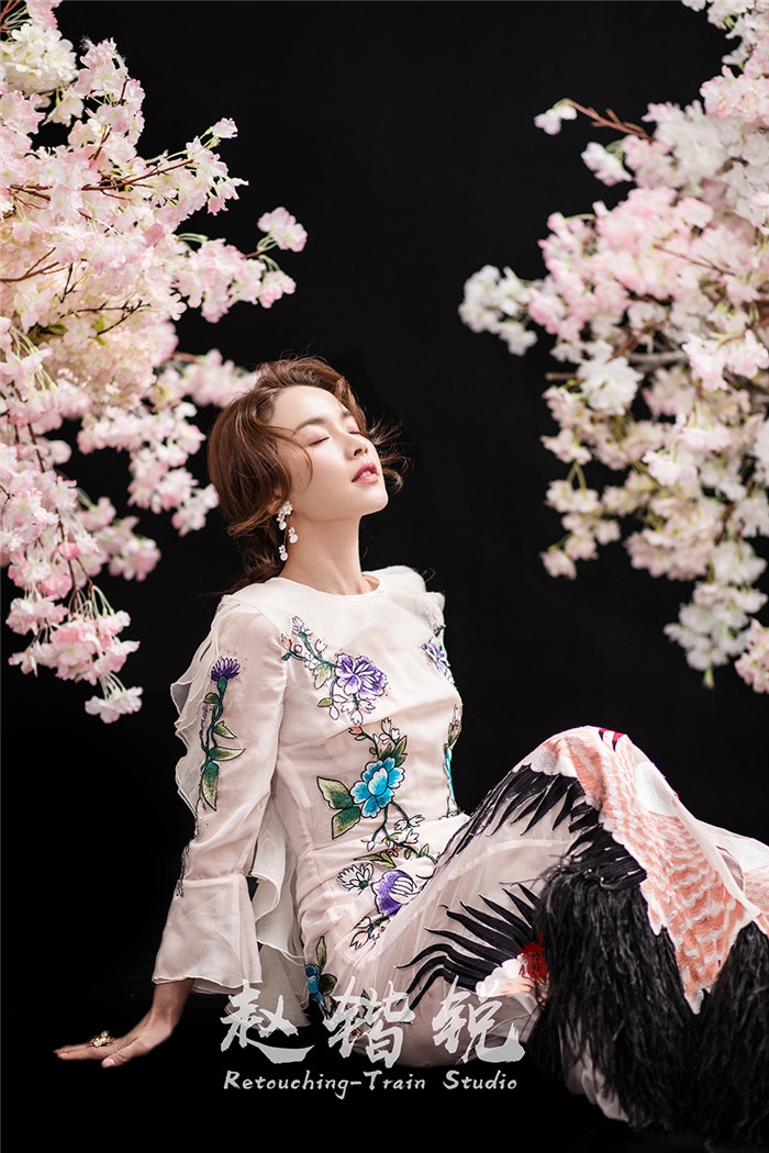 花相恋旗袍礼服婚纱照
