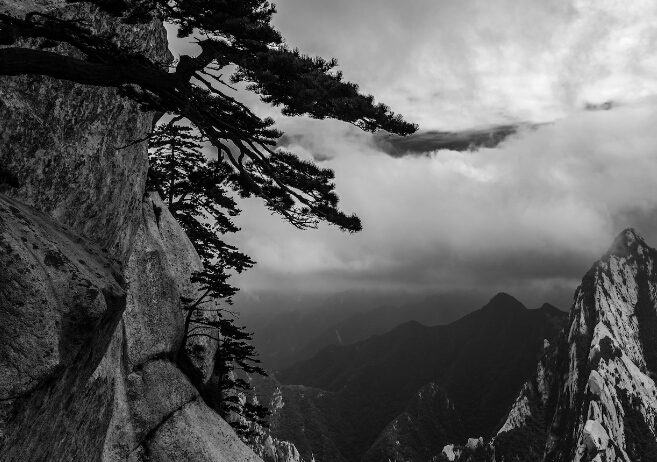 奇险天下第一山华山风景图片