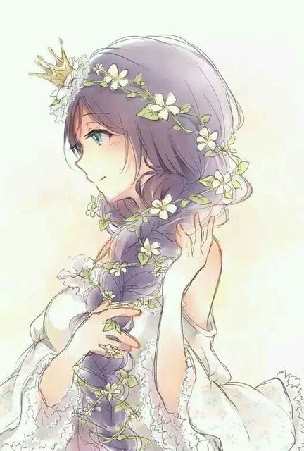 手绘唯美浪漫卡通女生图片