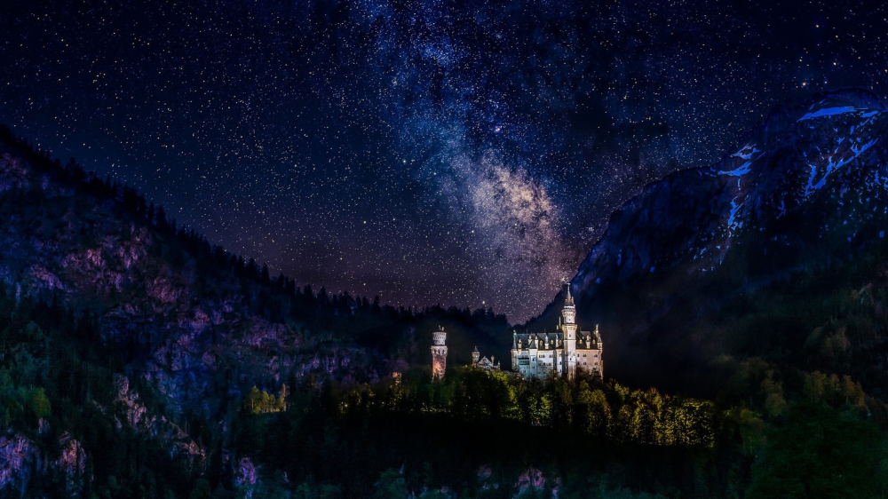 德国新天鹅城堡风景摄影高清电脑壁纸