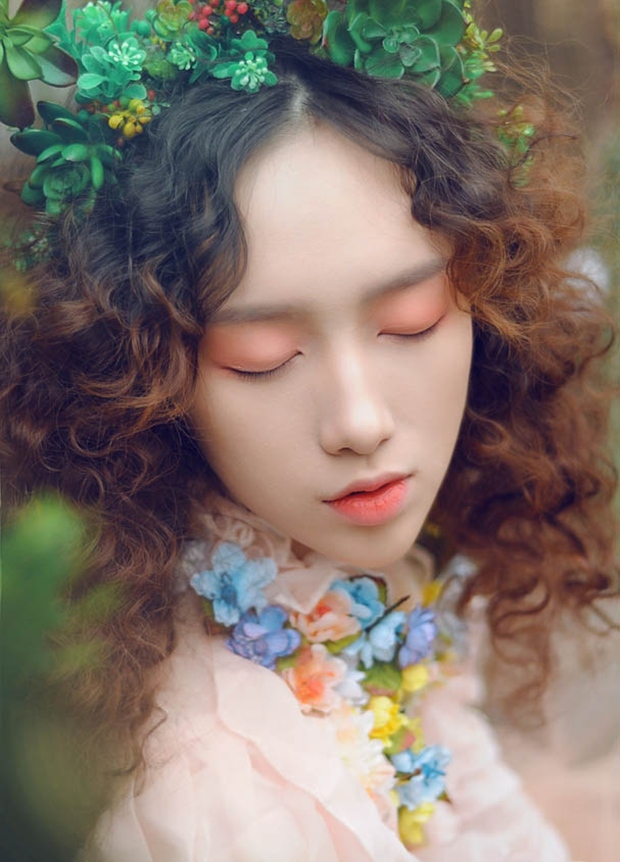 余陈秋子森林系可爱写真图片