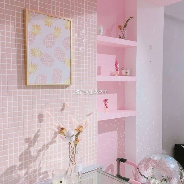粉色少女心房间唯美意境图片