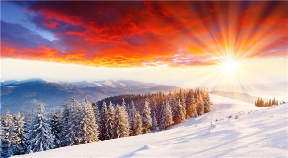 唯美的世界各地雪景图片