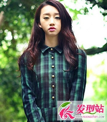 适合长发女生的时尚发型图片