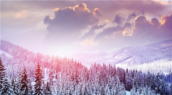 唯美的世界各地雪景图片