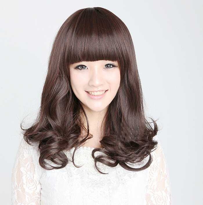 甜美韩式女生短卷发发型图片