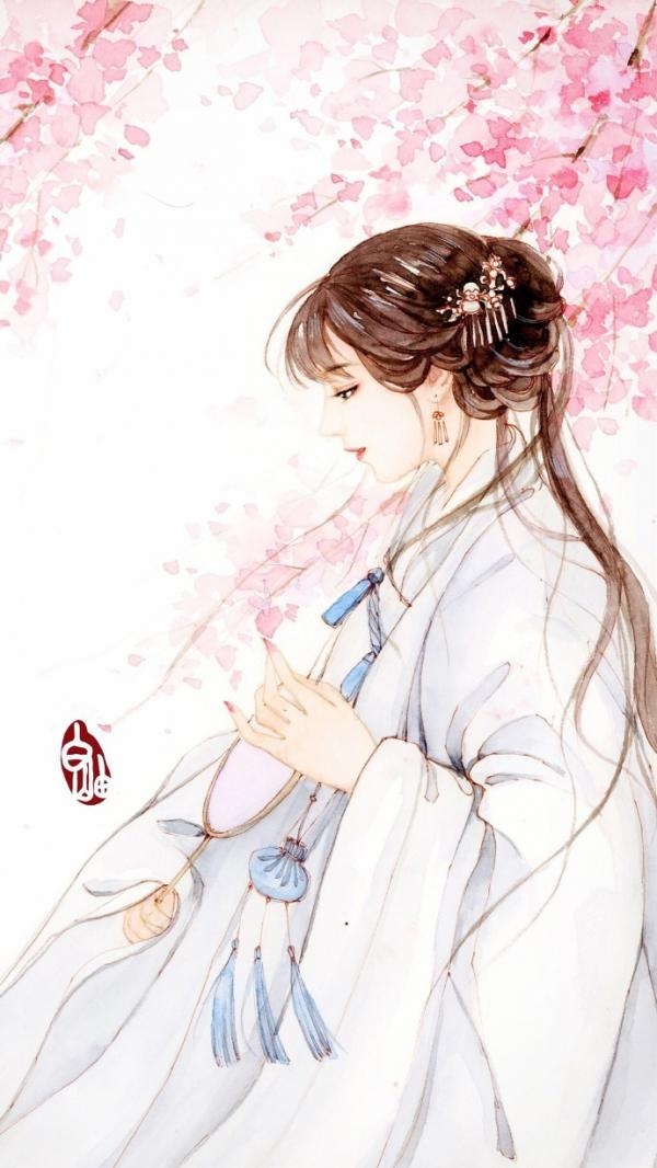 唯美古风少女动漫图片