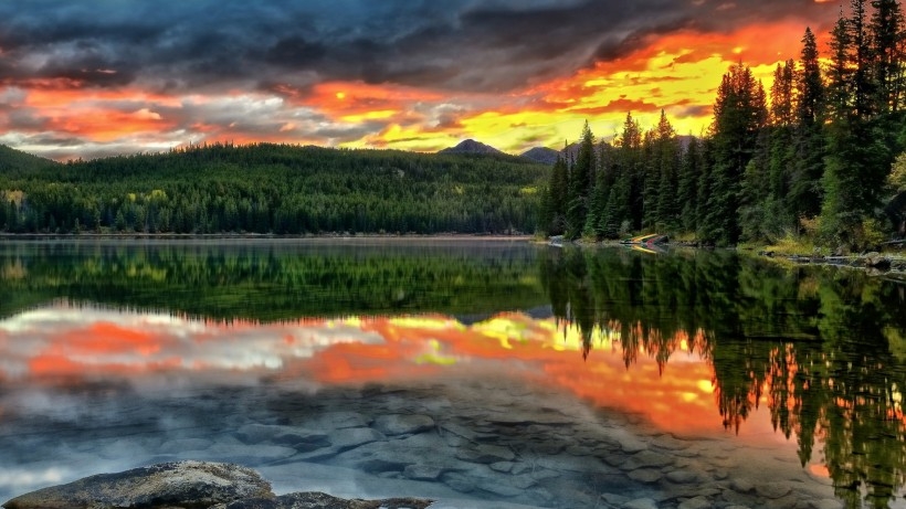 加拿大贾斯珀国家公园自然风景桌面壁纸