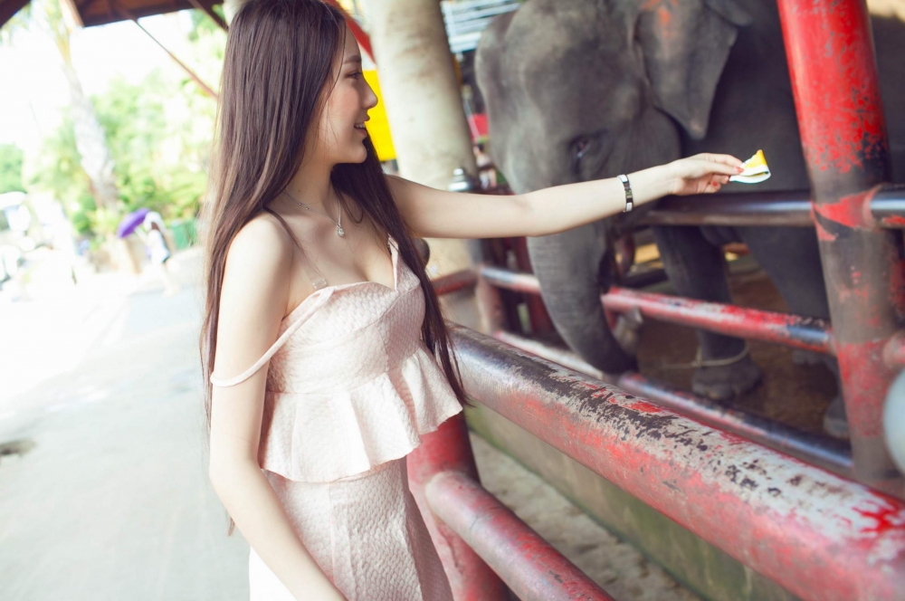 夏日沙滩性感美女写真壁纸图片