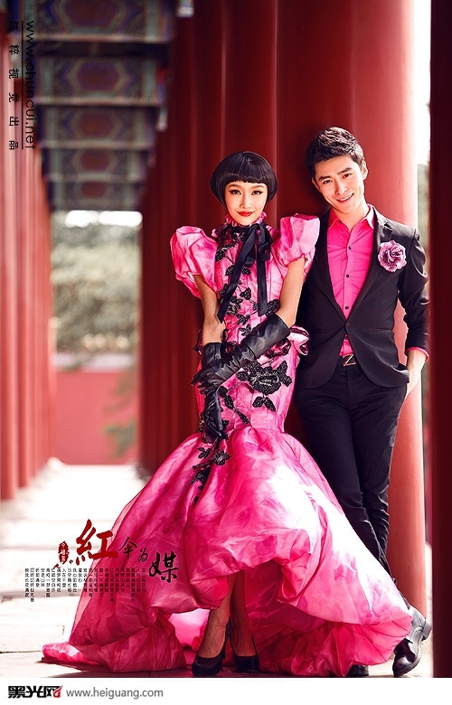 太庙-红伞为媒创意婚纱照