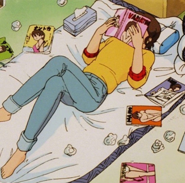 可爱粉系卡通少女图片