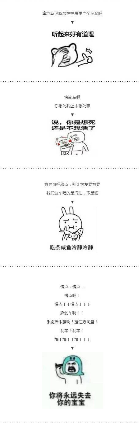考驾照是种怎样的体验搞笑文字图片