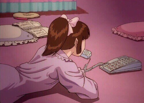 可爱粉系卡通少女图片