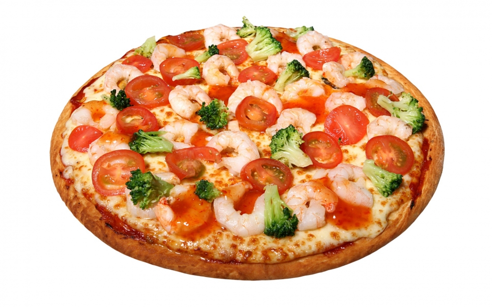 可口美味的小清新披萨美食壁纸图片