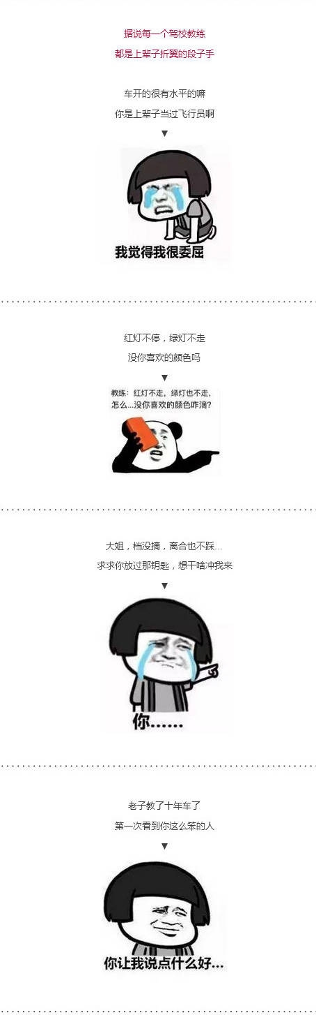 考驾照是种怎样的体验搞笑文字图片
